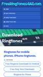 Mobile Screenshot of freeringtones4all.com